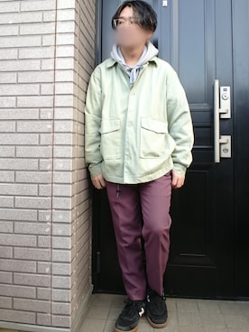 「Time is on（タイムイズオン）のアイテム」を使った、youさん（メンズ・162cm）の春コーディネート