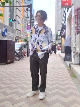 「Time is on（タイムイズオン）のアイテム」を使った、youさん（メンズ・162cm）の夏コーディネート