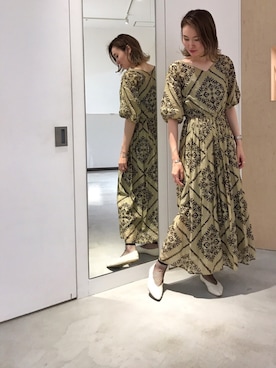 「アイテム（バングル/リストバンド）」を使った、もりしさん（レディース・167cm・20代）の春コーディネート