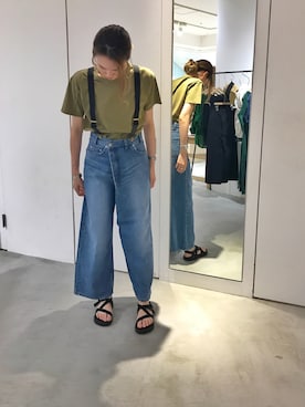 「アイテム（バングル/リストバンド）」を使った、もりしさん（レディース・167cm・20代）の夏コーディネート