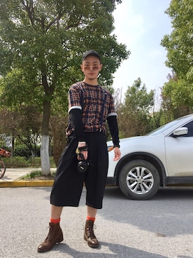 「日系极简」｜「アイテム（その他）」を使った、犀牛さん（メンズ・175cm）の夏コーディネート