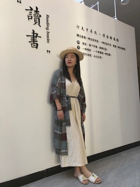 「MONKI（モンキ）のアイテム（アンダーウェア）」を使った、七七尔未央さん（レディース・160cm）の夏コーディネート