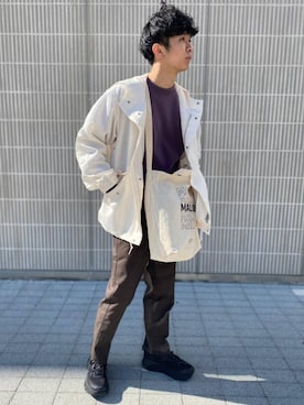 「さまになるタックパンツ」｜kondoさん（メンズ・171cm）の冬コーディネート