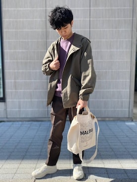 「さまになるタックパンツ」｜kondoさん（メンズ・171cm）の冬コーディネート