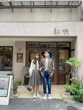 「AAPE BY A BATHING APE（エーエイプバイアベイシングエイプ）のアイテム（ジャケット/アウター）」を使った、🐿️さん（メンズ・169cm）の春コーディネート