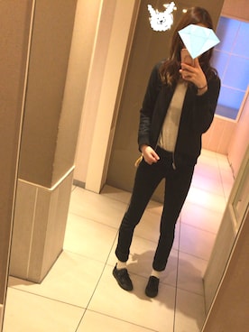 「179/WG（イチナナキュウダブルジー）のアイテム（ブルゾン）」を使った、れさん（レディース・167cm）の冬コーディネート