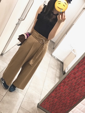 「ショッピング」｜「アイテム（キャスケット）」を使った、れさん（レディース・167cm）の秋コーディネート