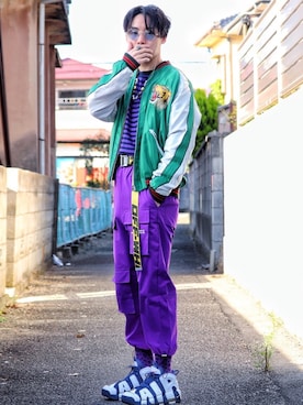 「Chaos（カオス）のアイテム（パンツ）」を使った、ASAさん（メンズ・166cm）の秋コーディネート