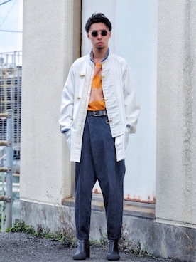 「UNITED ARROWS & SONS（ユナイテッドアローズアンドサンズ）のアイテム（その他アウター）」を使った、ASAさん（メンズ・166cm）の春コーディネート
