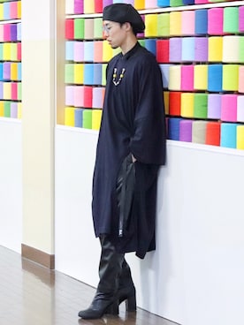 「RANDOM IDENTITIES（ランダムアイデンティティーズ）のアイテム（トップス）」を使った、ASAさん（メンズ・166cm）の秋コーディネート