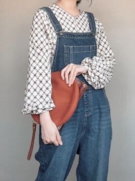 「salut!（サリュ!）のアイテム（帽子）」を使った、白湯さん（レディース・160cm）の春コーディネート