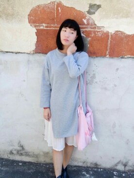 「HYPE（ハイプ）のアイテム（バッグ）」を使った、任羿さん（レディース・153cm）の秋コーディネート