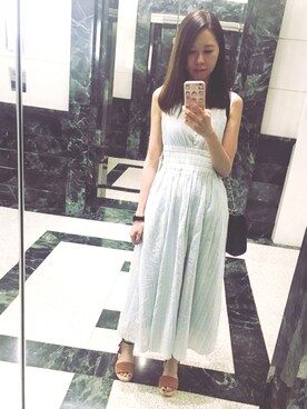 「Supreme.La.La.（シュープリームララ）のアイテム（ワンピース/ドレス）」を使った、Stephanieeeさん（レディース・170cm）の夏コーディネート