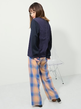 「Simon Miller（サイモン・ミラー）のアイテム（パンツ）」を使った、わたなべ麻衣さん（レディース・160cm）の春コーディネート