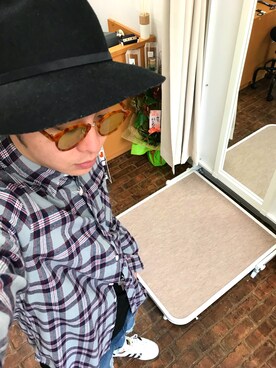 「soe（ソーイ）のアイテム（帽子）」を使った、Taku_13さん（メンズ・170cm）の秋コーディネート