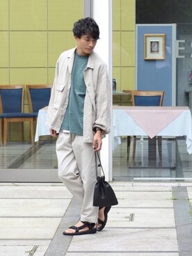 「FREAK'S STORE（フリークスストア）のアイテム（テーラードジャケット）」を使った、DAIさん（メンズ・178cm）の夏コーディネート