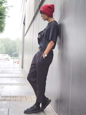 「4A.M.LIFESTYLE（フォーエーエムライフスタイル）のアイテム」を使った、DAIさん（メンズ・178cm）の夏コーディネート