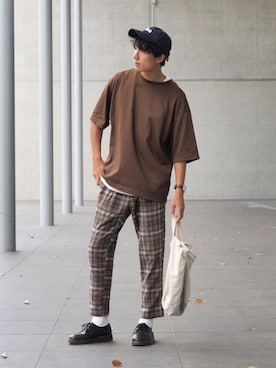 「FILA（フィラ）のアイテム（キャップ）」を使った、DAIさん（メンズ・178cm）の夏コーディネート