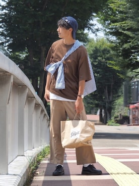 「FILA（フィラ）のアイテム（キャップ）」を使った、DAIさん（メンズ・178cm）の夏コーディネート