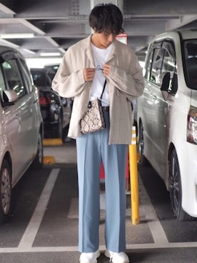 「FREAK'S STORE（フリークスストア）のアイテム（テーラードジャケット）」を使った、DAIさん（メンズ・178cm）の秋コーディネート