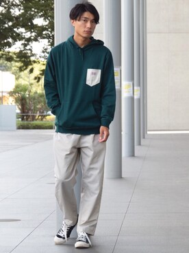 「SMITH'S（スミス）のアイテム（トップス）」を使った、DAIさん（メンズ・178cm）の秋コーディネート