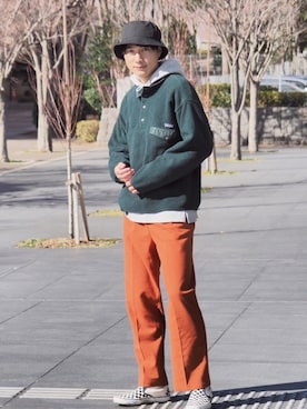 「patagonia」｜「アイテム（スリッポン）」を使った、DAIさん（メンズ・178cm）の冬コーディネート