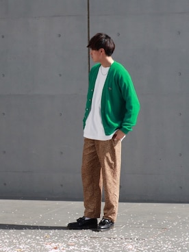 「LACOSTE」｜「アイテム（その他）」を使った、DAIさん（メンズ・178cm）の春コーディネート