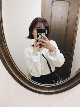 「アイテム（ヘアアクセサリー）」を使った、saia kさん（レディース・154cm・10代）の秋コーディネート