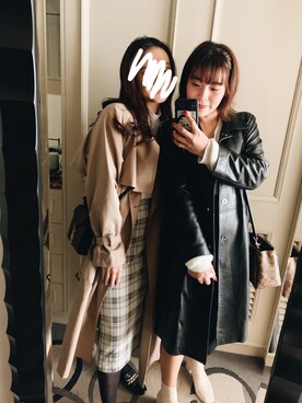 「アイテム（ヘアアクセサリー）」を使った、saia kさん（レディース・154cm・10代）の秋コーディネート