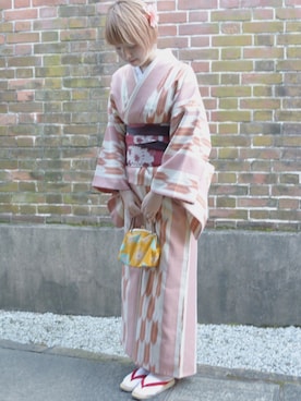 「正月」｜「アイテム（その他）」を使った、 シ ノ ☽さん（レディース・161cm）の冬コーディネート