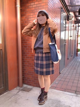 「C.ali（カリ）のアイテム」を使った、なたねさん（レディース・152cm）の秋コーディネート
