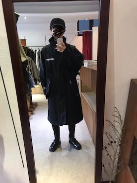 「SHAREEF（シャリーフ）のアイテム（その他アウター）」を使った、tetsuさん（メンズ・172cm）の秋コーディネート