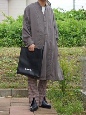 「ロングカーディガン」｜「アイテム（その他アウター）」を使った、ゆずさん（メンズ・169cm）の夏コーディネート