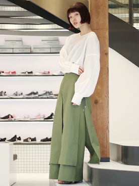 「PULP/417EDIFICE（パルプフォーワンセブンエディフィス）のアイテム」を使った、SERENAさん（レディース・170cm）の春コーディネート