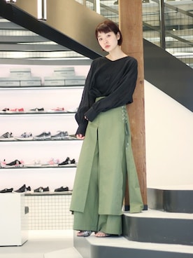 「PULP/417EDIFICE（パルプフォーワンセブンエディフィス）のアイテム」を使った、SERENAさん（レディース・170cm）の夏コーディネート