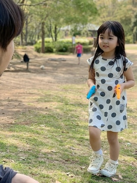 「F.O.KIDS（エフオーキッズ）のアイテム（ワンピース/ドレス）」を使った、ayatyannさん（キッズ・110cm）の春コーディネート