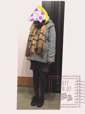「着まわししすぎてごめんなさい」｜neneneさん（レディース・163cm）の冬コーディネート