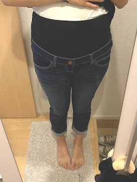 「Birthday（バースデイ）のアイテム（デニムパンツ、ブルー系）」を使った、おのちゃんさん（レディース・168cm）の春コーディネート