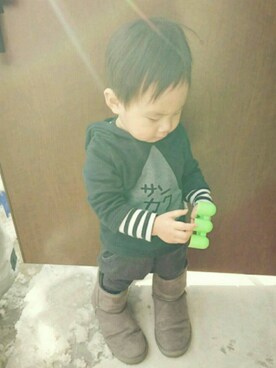 いさちゃんさん（キッズ・80cm）の冬コーディネート