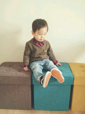 いさちゃんさん（キッズ・80cm）の冬コーディネート