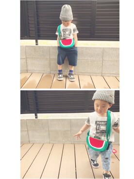 いさちゃんさん(キッズ・100cm)の春コーディネート