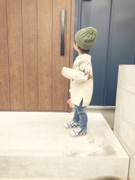 「2歳5ヶ月」｜「アイテム（その他）」を使った、いさちゃんさん（キッズ・100cm）の冬コーディネート