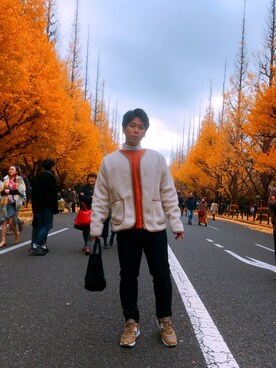 「人多い」｜くま🧸さん（メンズ・165cm）の冬コーディネート
