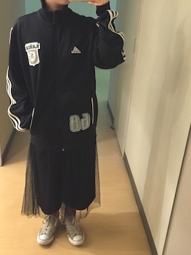「アイテム（ジャージ）」を使った、ユッチさん（レディース・148cm・10代）の春コーディネート
