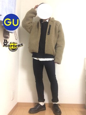 「アイテム（ブルゾン）」を使った、よーちゃん🇫🇷さん（メンズ・163cm・10代）の冬コーディネート