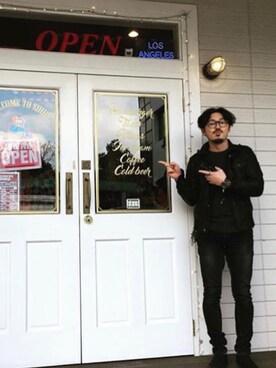 「DIESEL（ディーゼル）のアイテム（ライダースジャケット）」を使った、kao.83さん（メンズ・171cm）の秋コーディネート