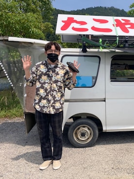 「ALOHA（アロハ）のアイテム」を使った、kao.83さん（メンズ・171cm）の夏コーディネート