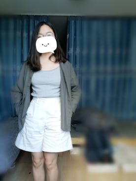 「盐系风格」｜「アイテム（キャミソール）」を使った、Ning-雾さん（レディース・159cm）の夏コーディネート