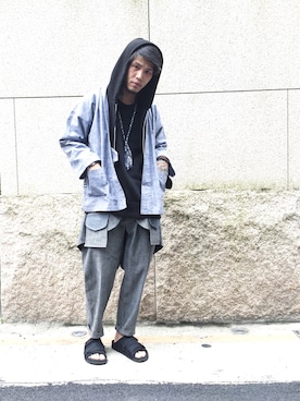 「Atease（アティース）のアイテム（アクセサリー）」を使った、Harryさん（メンズ・171cm）の春コーディネート