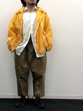 「NEAT（ニート）のアイテム（オールインワン・サロペット）」を使った、福さん（メンズ・162cm）の秋コーディネート
